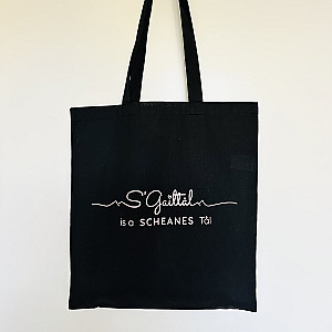 S'GAILTAL IS A SCHEANES TAL // Baumwolltasche schwarz